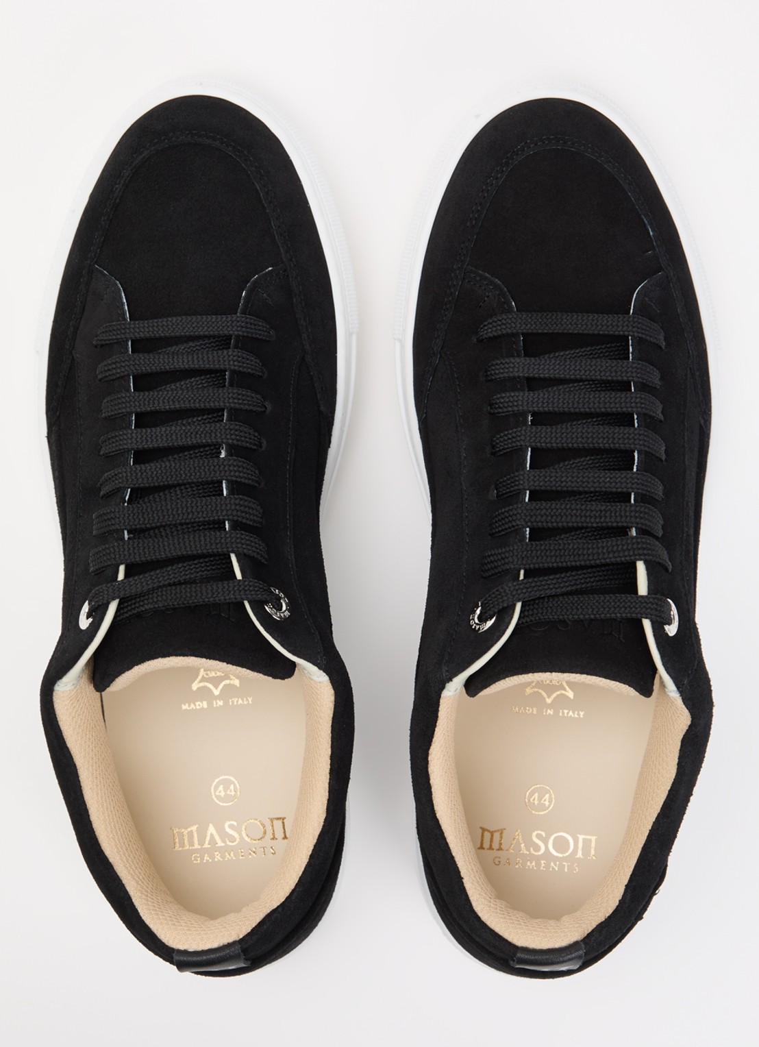 Mason Garments Tia sneaker van nubuck - detail 3 zwart