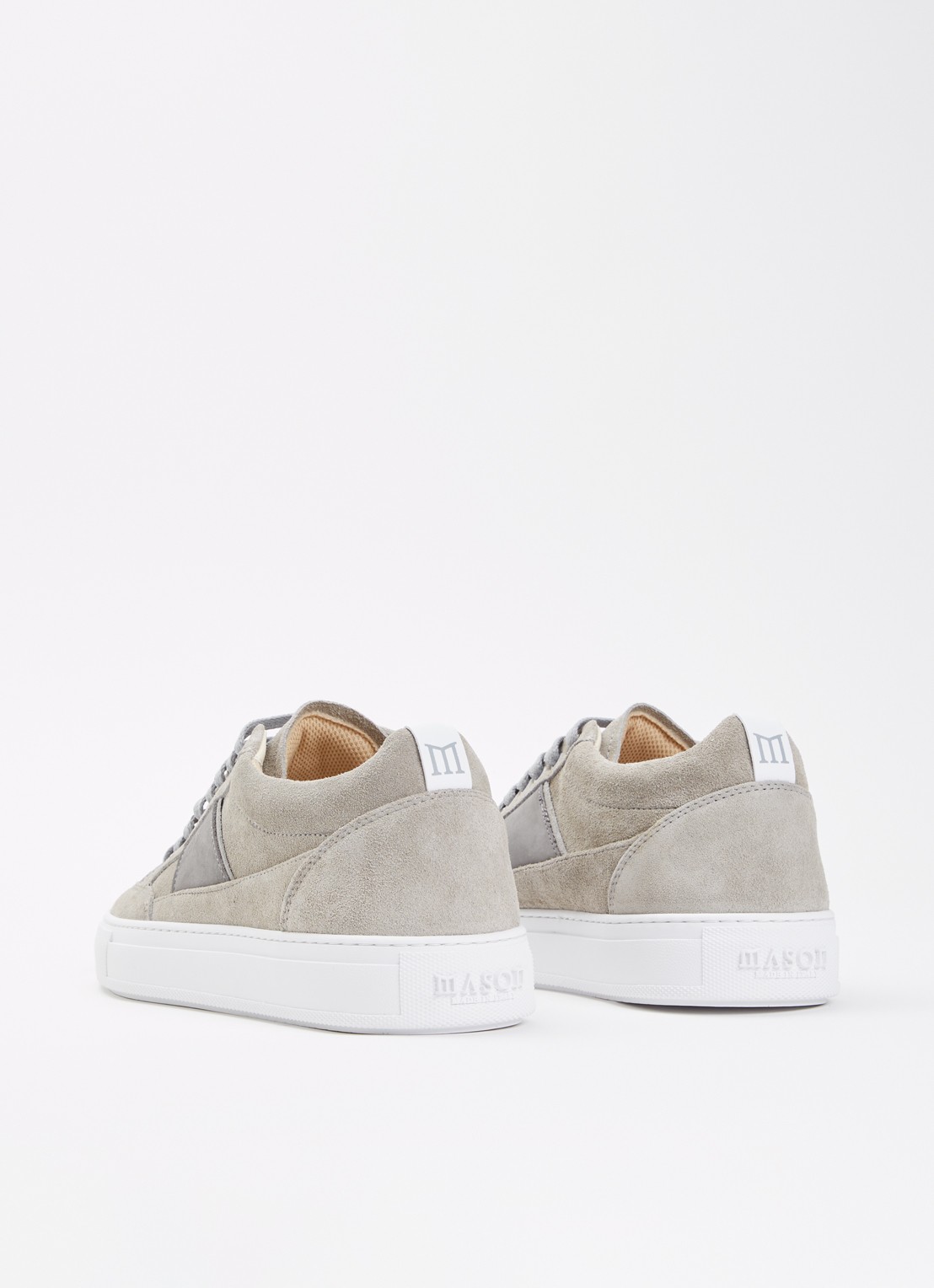 Mason Garments Tia Sport sneaker van suède - achterkant 5 grijs