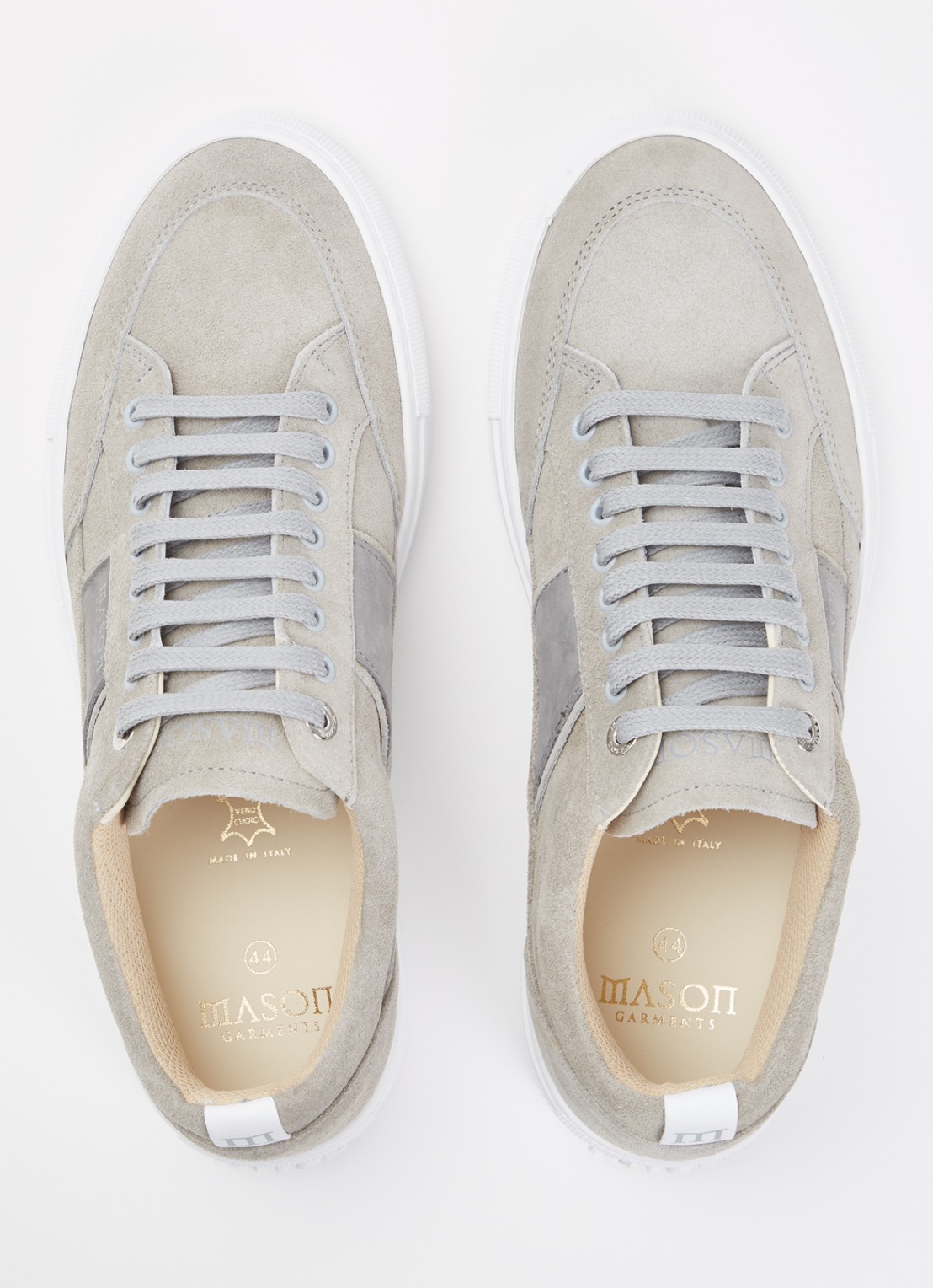 Mason Garments Tia Sport sneaker van suède - detail 3 grijs