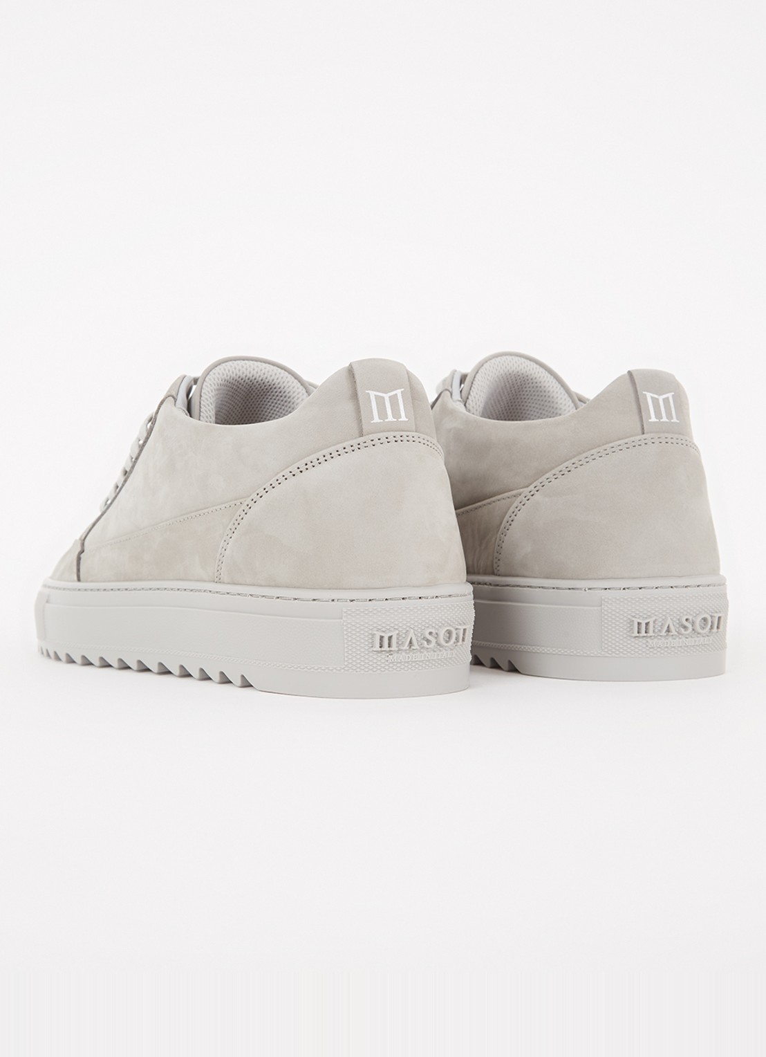 Mason Garments Tia Tonale sneaker van nubuck  - achterkant lichtgrijs