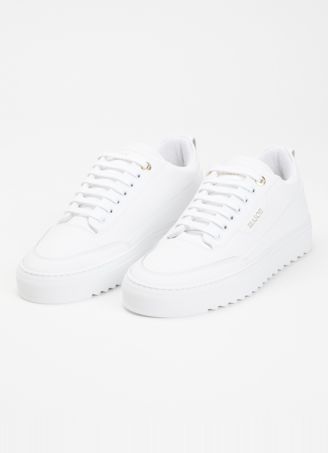 Mason Garments Torino sneaker van leer - detail 8 wit