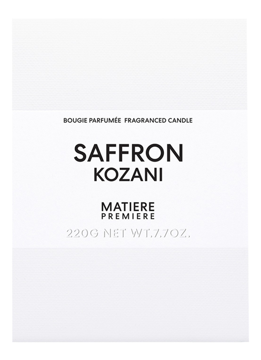 Matiere Premiere Saffron Kozani Scented Candle - geurkaars 220 gram - voorkant 2 undefined