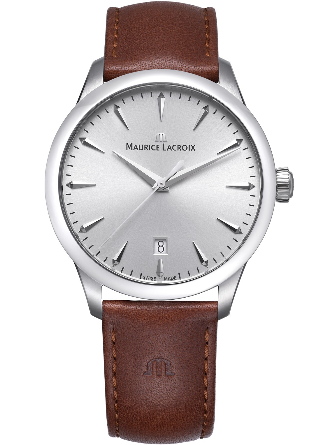Maurice Lacroix 1975 horloge 751007-SS001-130-3 - voorkant zilver