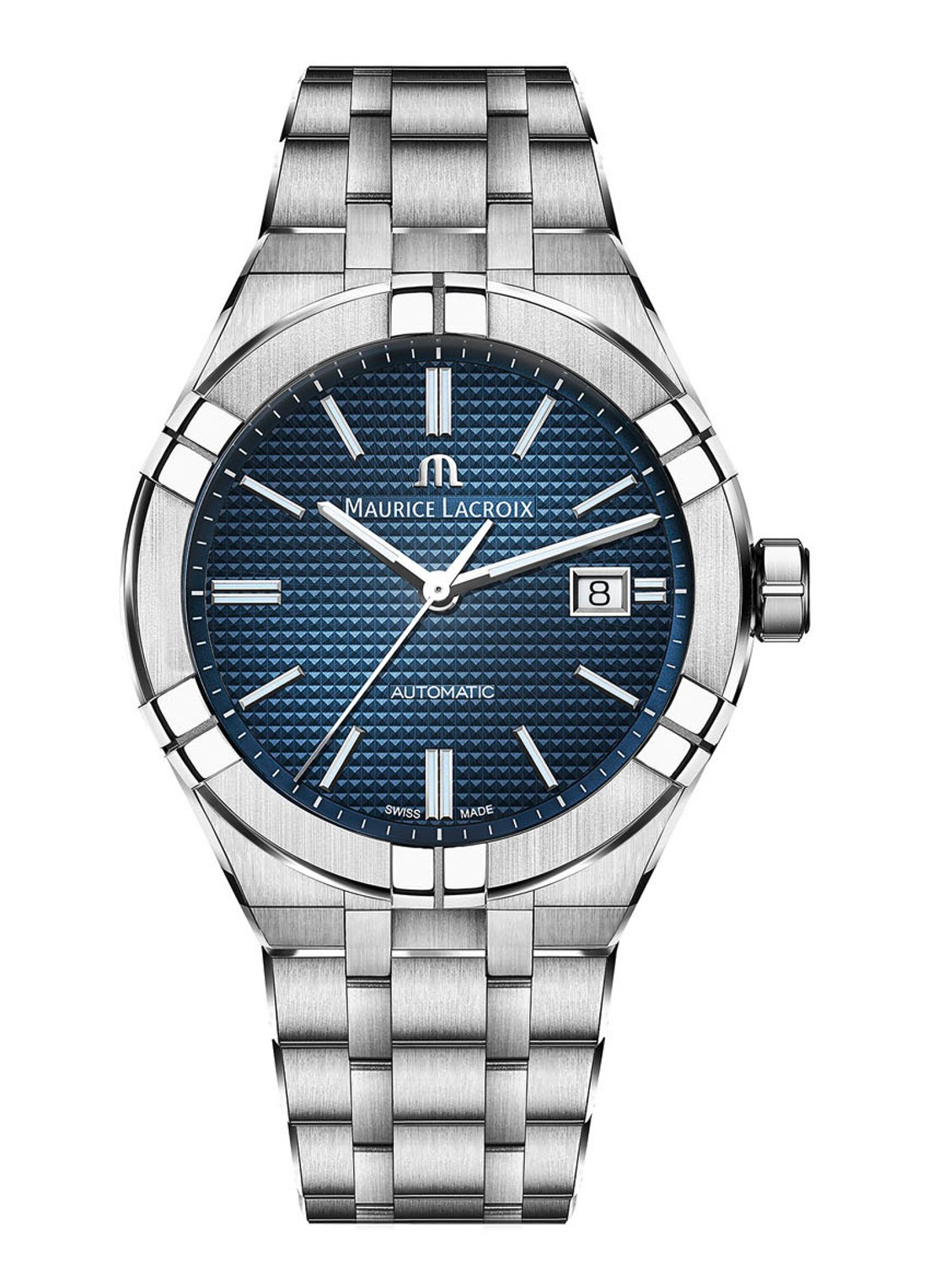 Maurice Lacroix Aikon Automatic horloge AI6008-SS002-430-1 - voorkant zilver