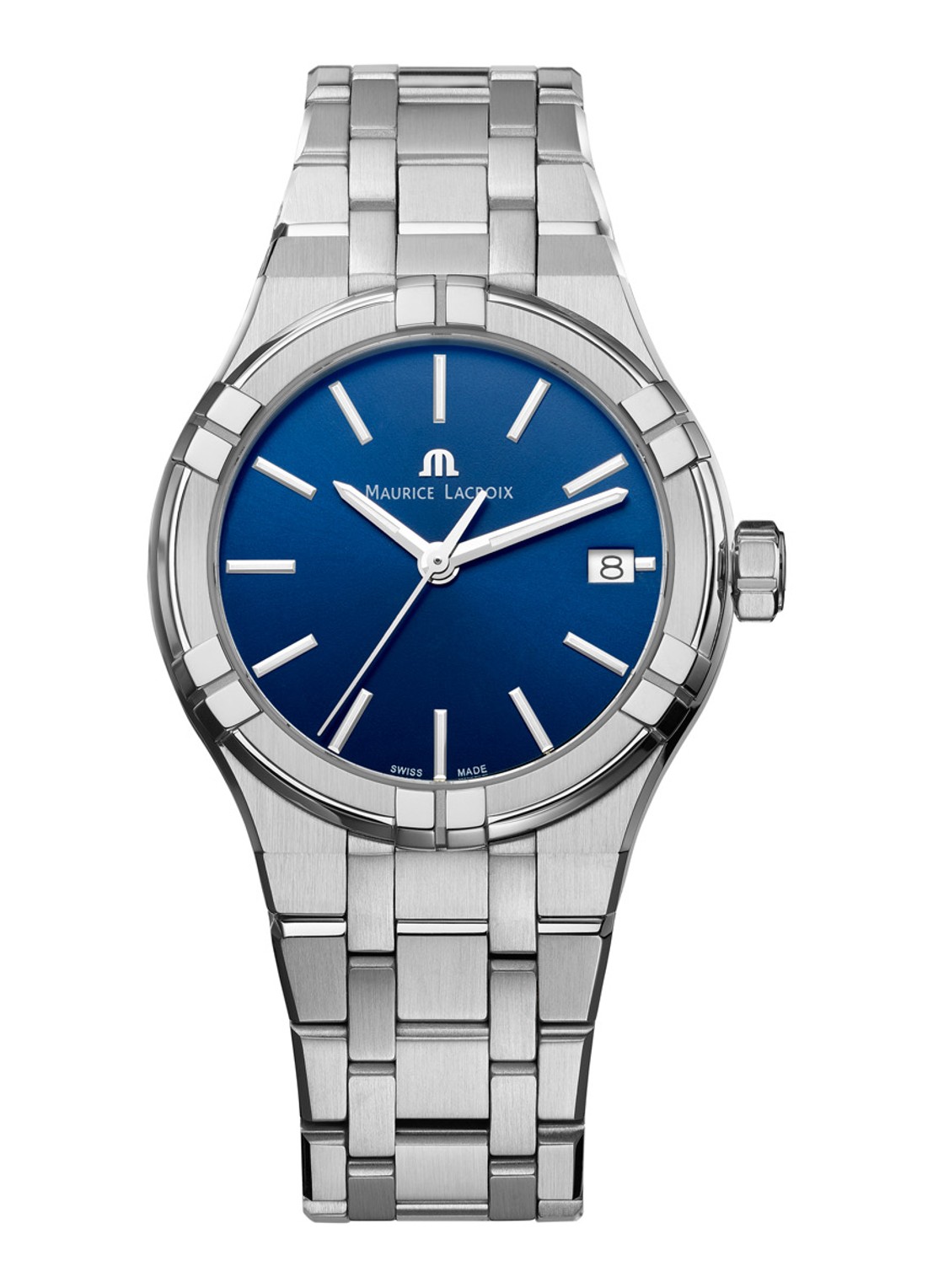 Maurice Lacroix Aikon horloge AI1108-SS002-430-1 - voorkant 2 zilver