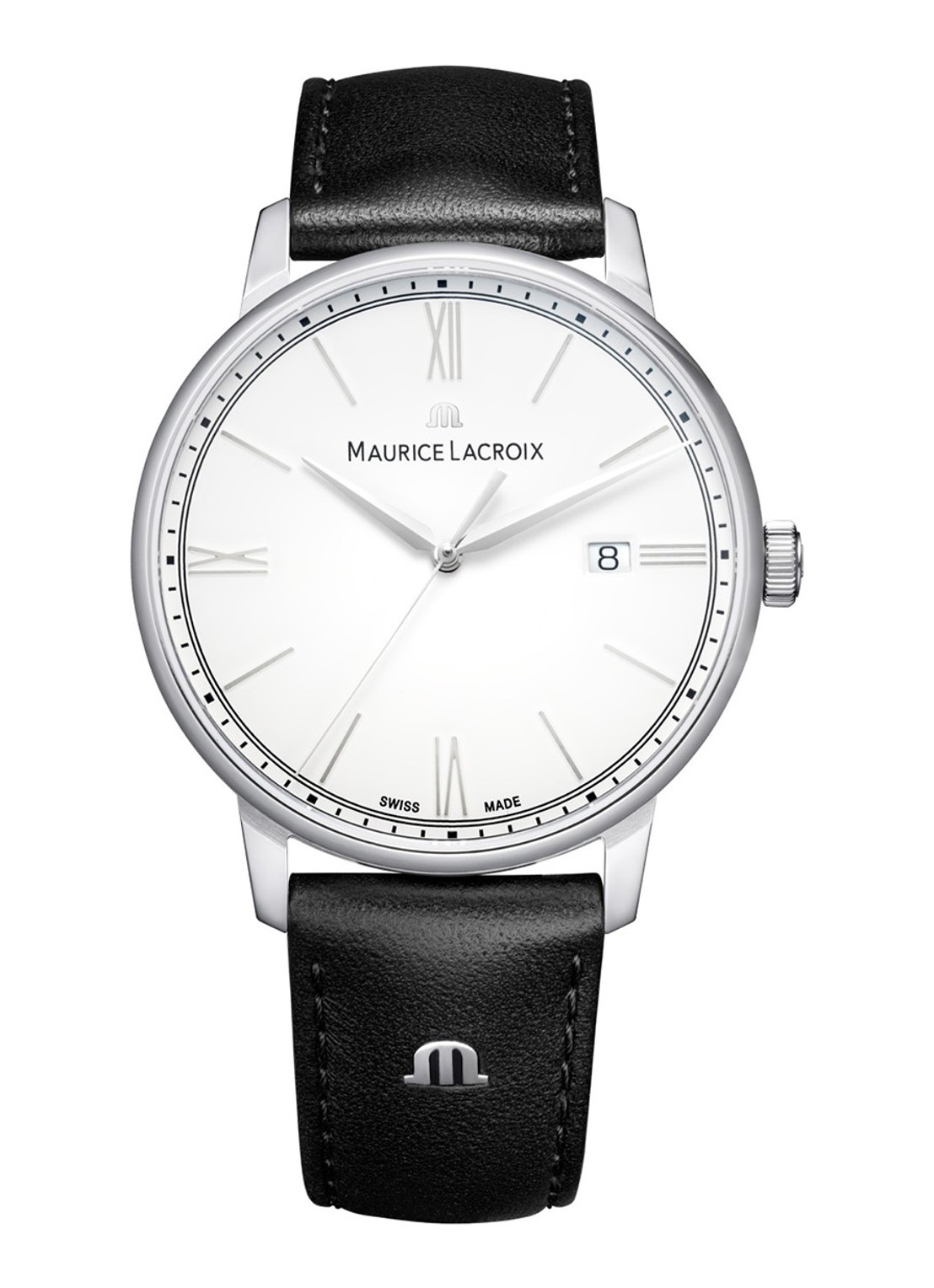 Maurice Lacroix Eliros horloge EL1118-SS001-110-2 - voorkant zilver