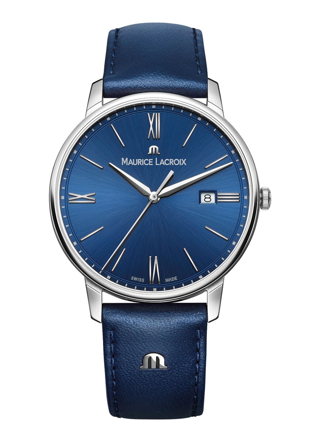 Maurice Lacroix Eliros horloge EL1118-SS001-410 - voorkant zilver