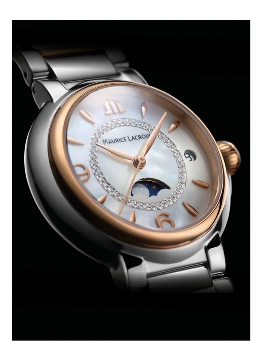 Maurice Lacroix Fiaba Moonphase horloge FA1084-PVP13-150-1 - detail 2 zilver