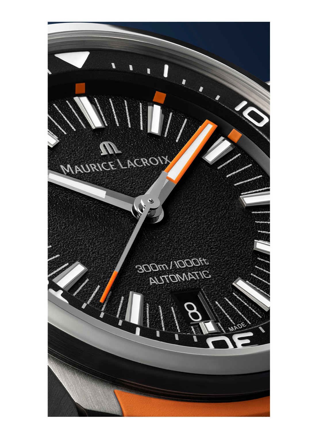 Maurice Lacroix Pontos S Diver horloge PT6248-SS00L-330-J - detail 4 zilver