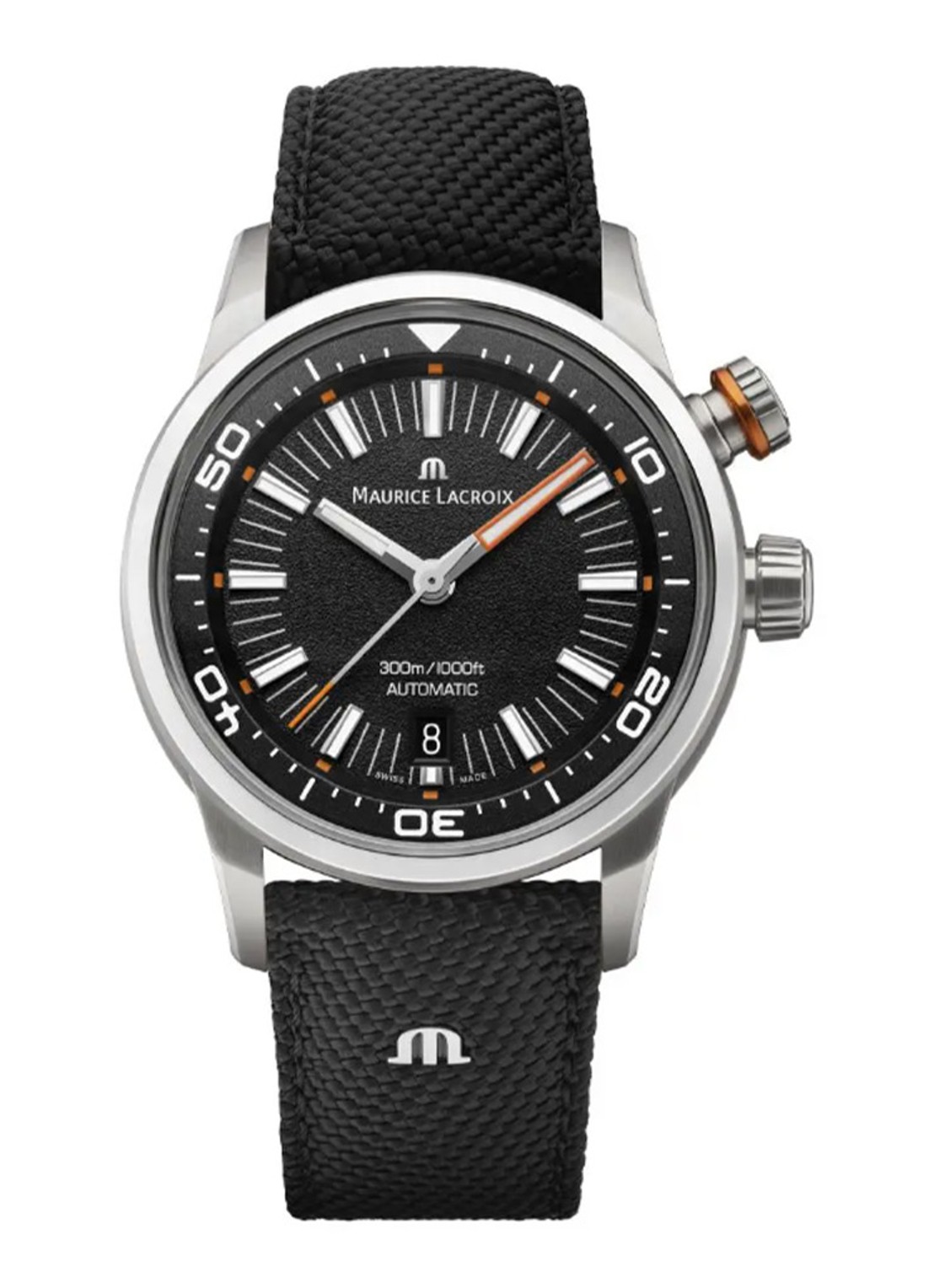 Maurice Lacroix Pontos S Diver horloge PT6248-SS00L-330-J - voorkant 2 zilver