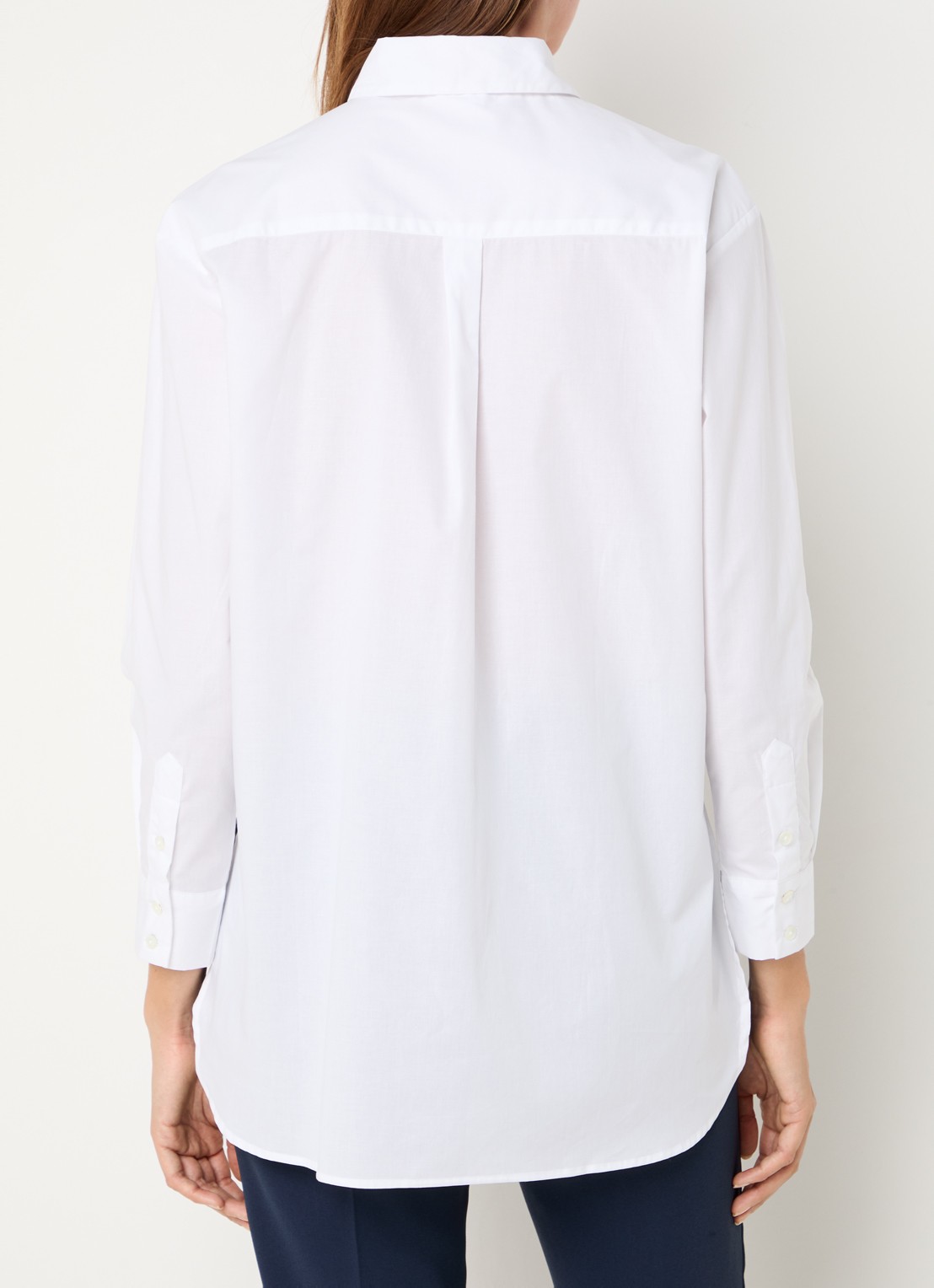 Max & Co Bari blouse met borstzak - achterkant 2 wit