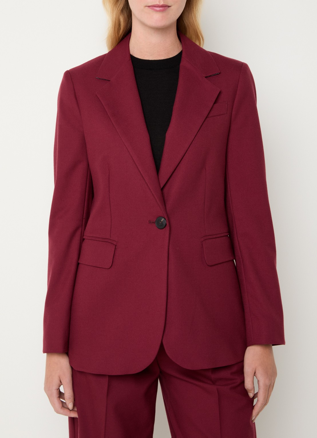 Max & Co Blazer met klepzakken - detail 4 bordeauxrood