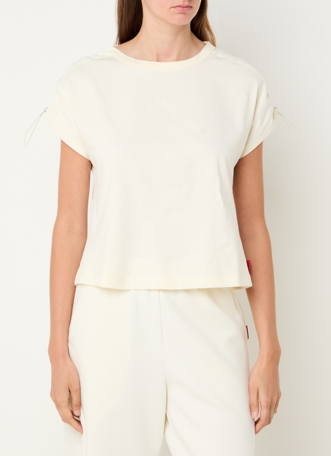 Max & Co Coimbra T-shirt met trekkoord - detail 2 creme