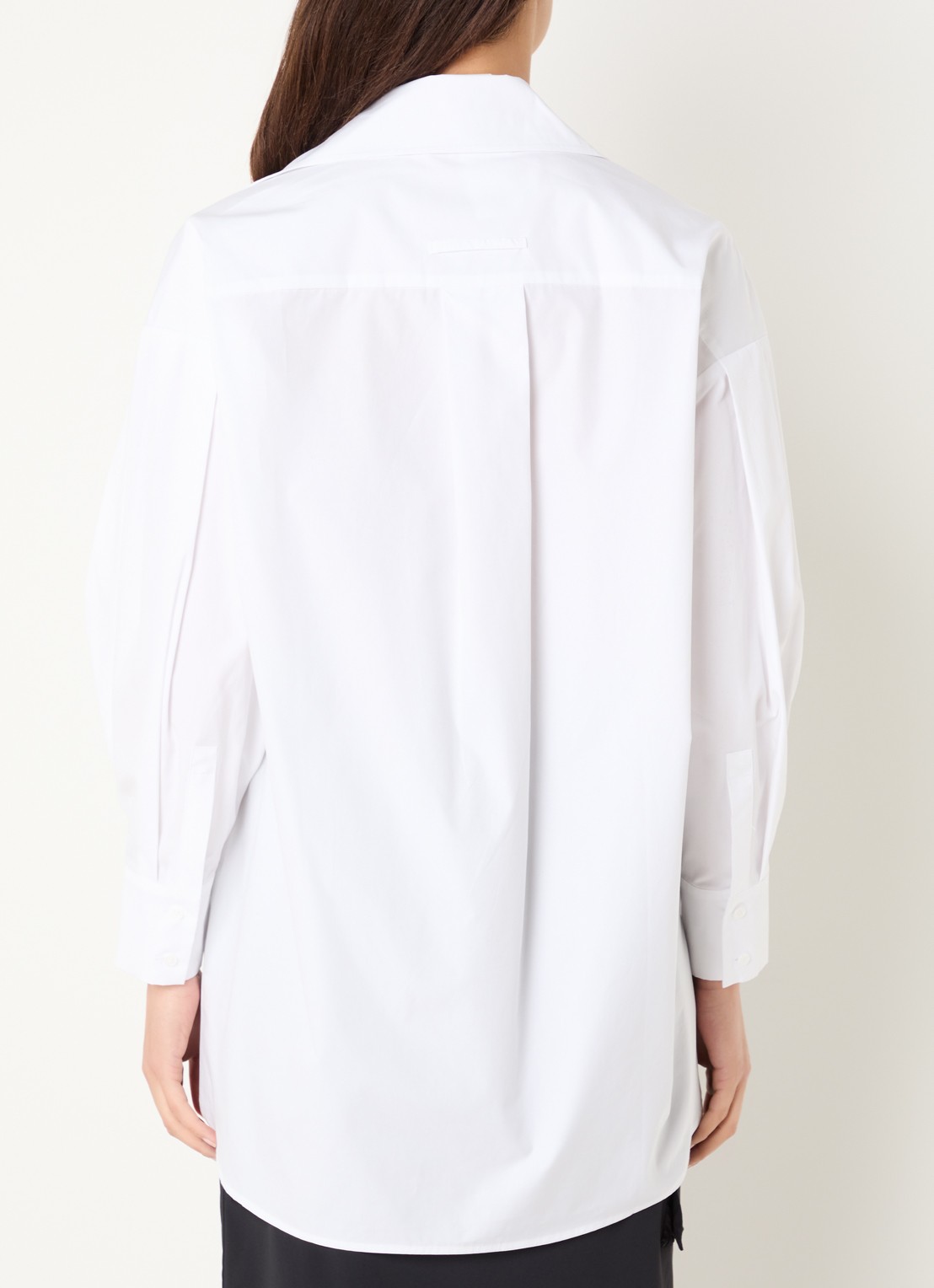 Max & Co Colle oversized blouse met kraag - achterkant 4 wit