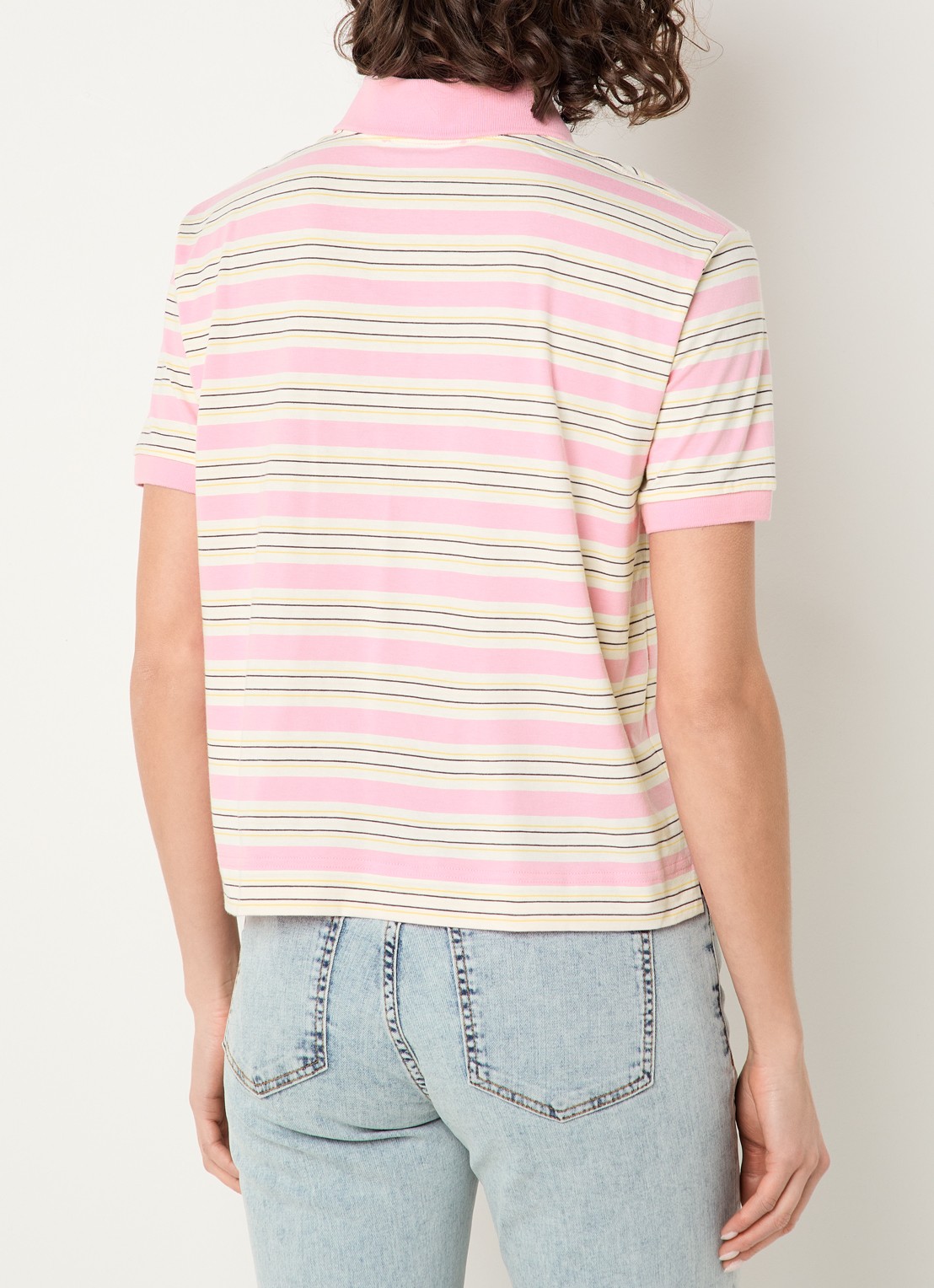 Max & Co Comandare polo met streepprint - achterkant 3 roze
