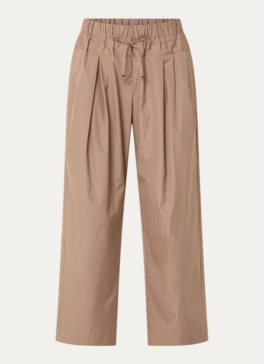 Max & Co  High waist wide fit palazzobroek steekzakken - voorkant 2 zand