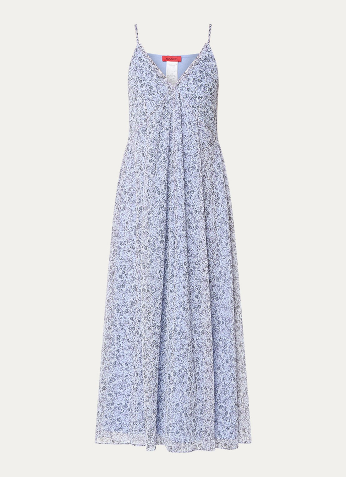 Max & Co Maxi jurk met bloemenprint - voorkant lavendel