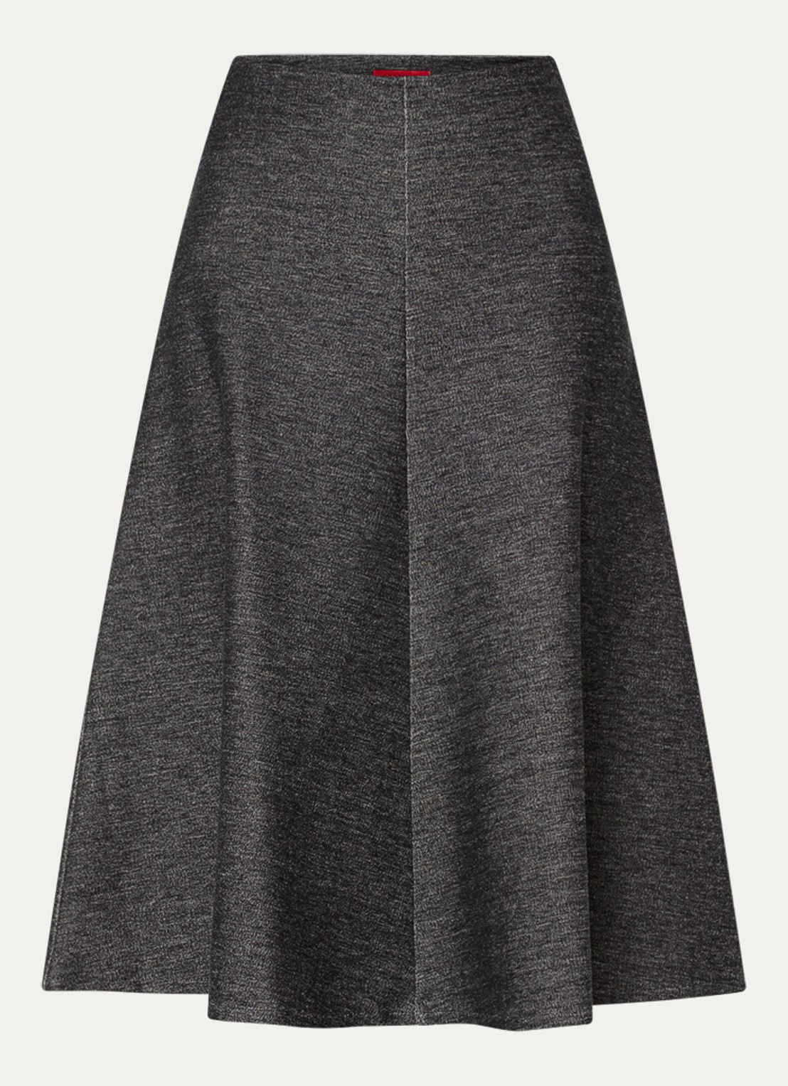Max & Co Midi rok met gemêleerd dessin - voorkant antraciet