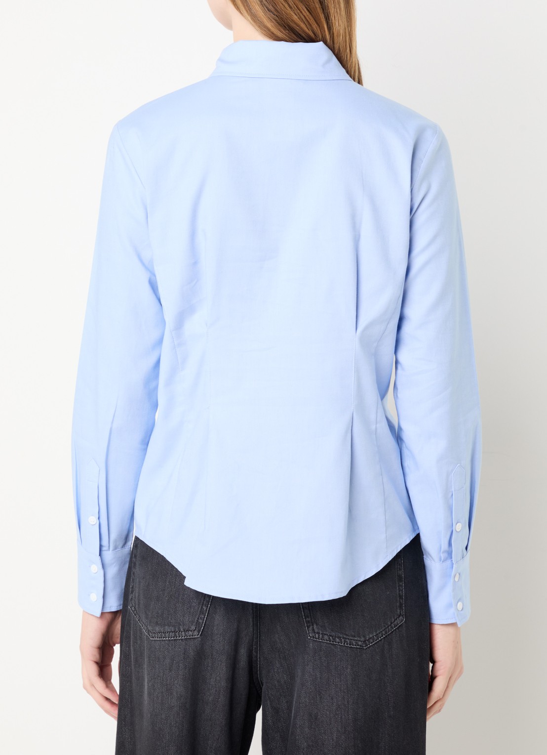 Max & Co Ondin blouse met kraag - achterkant 4 lichtblauw