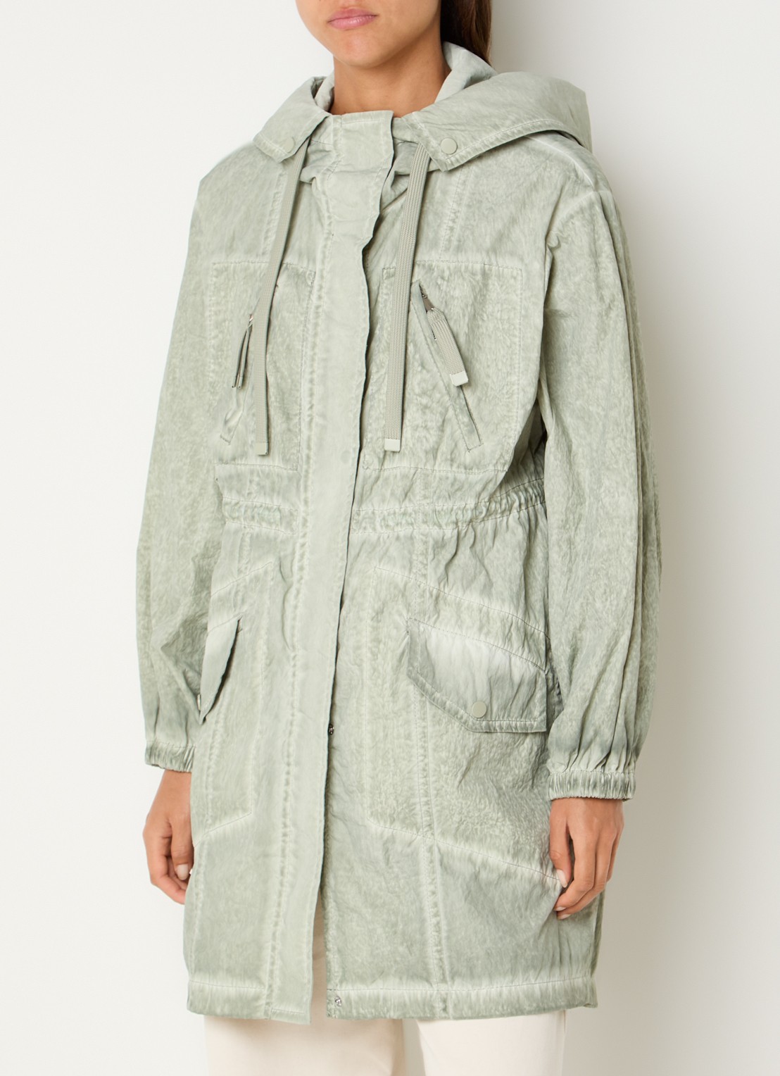 Max & Co Parka met steekzakken - detail 3 lichtgroen