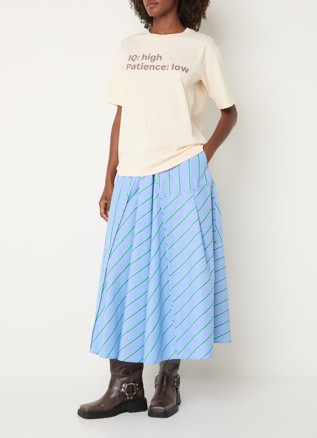 Max & Co T-shirt met print - voorkant 2 creme