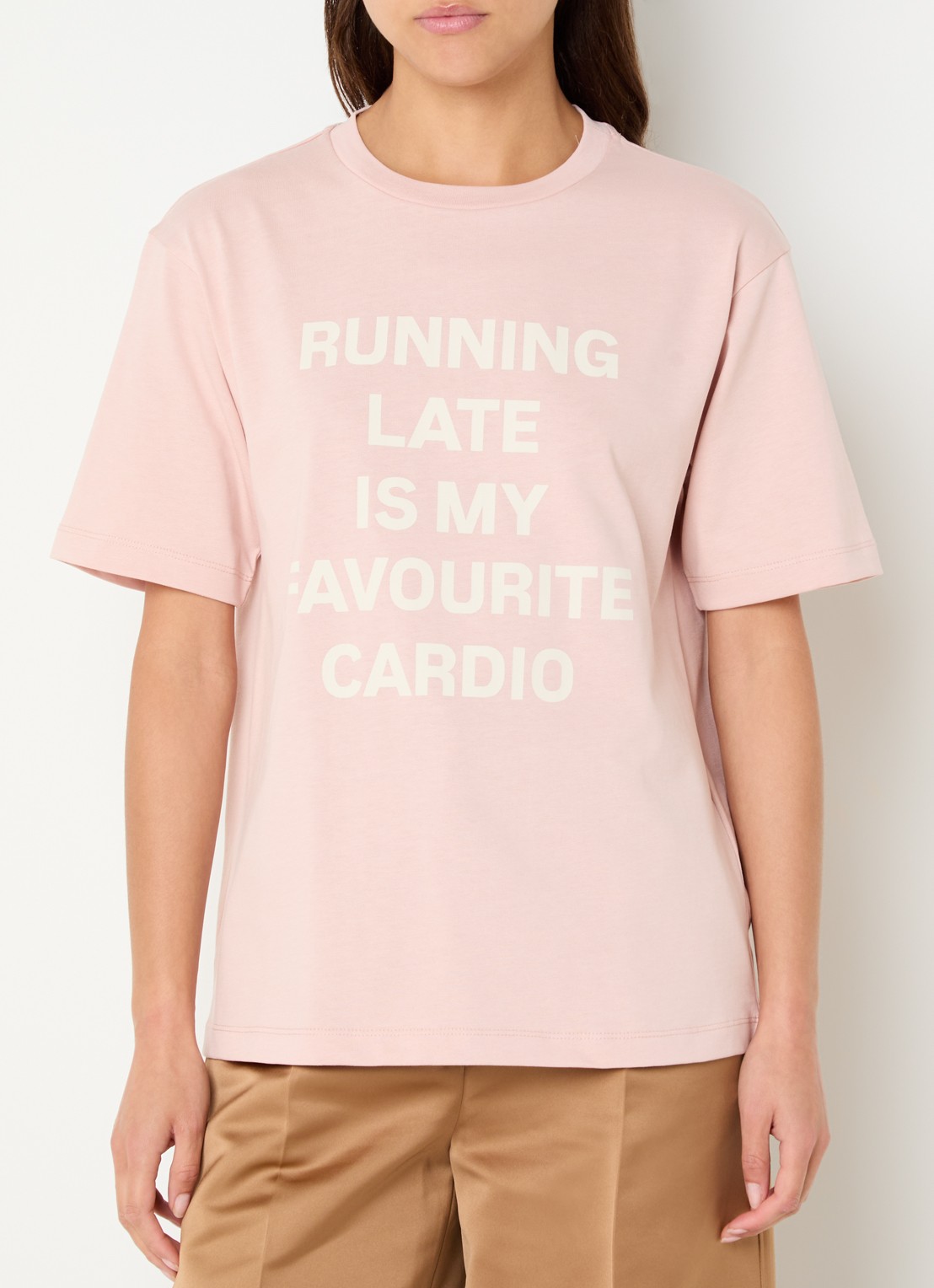 Max & Co T-shirt met print - detail 4 lichtroze