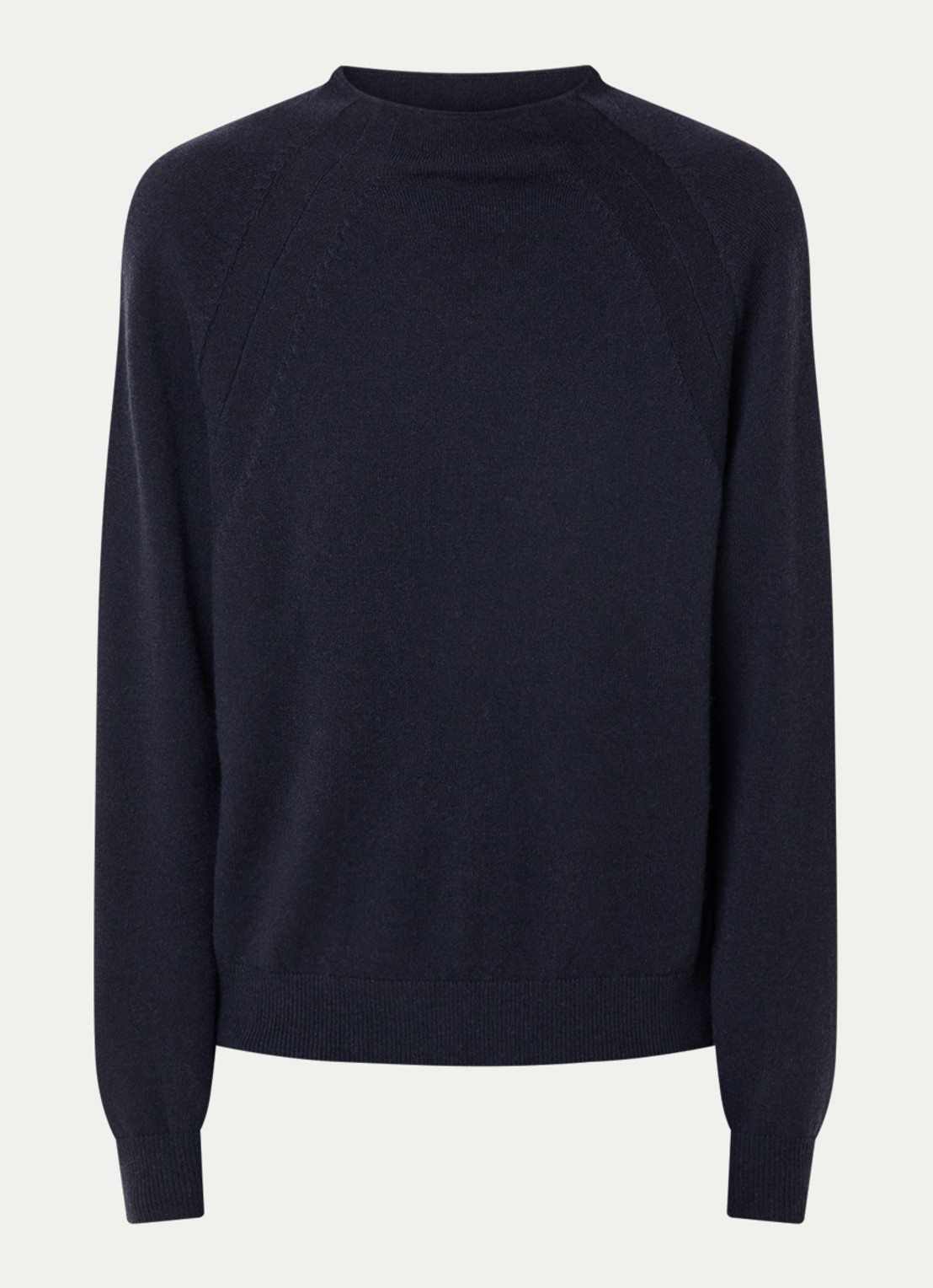 Max & Co Yoro fijngebreide pullover in kasjmierblend - voorkant donkerblauw