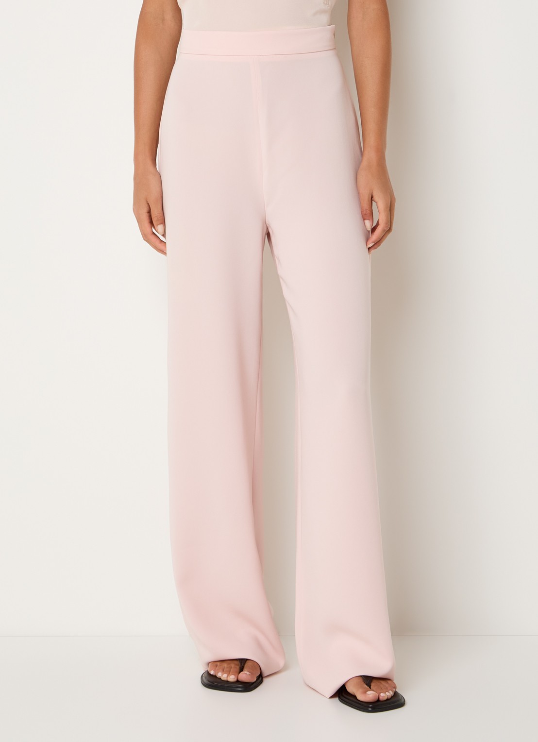 Max Mara Alaggio high waist loose fit pantalon - detail 4 lichtroze