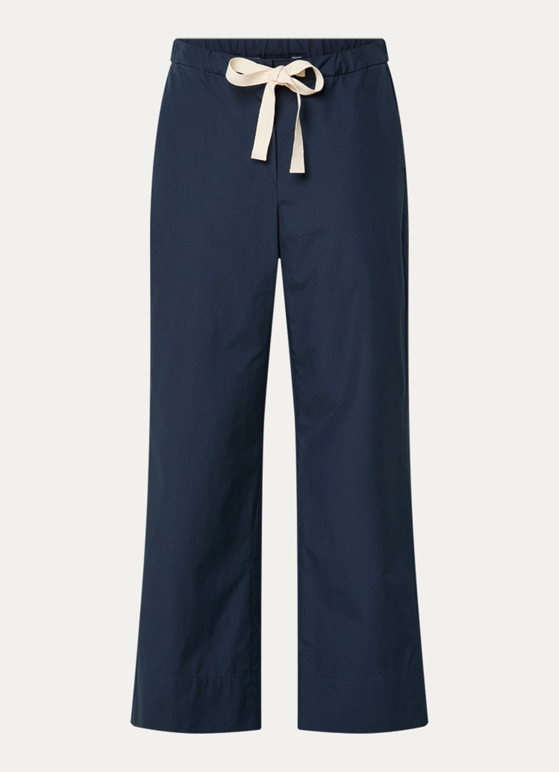 Max Mara Argento high waist straight fit pantalon met steekzakken - voorkant 3 donkerblauw