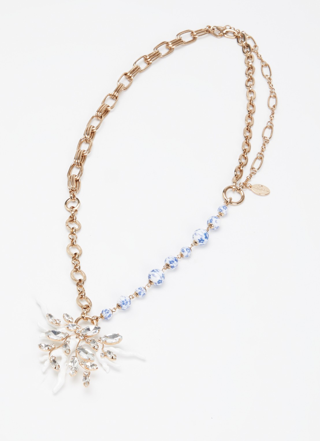 Max Mara Astadia ketting met kristal - detail 2 goud