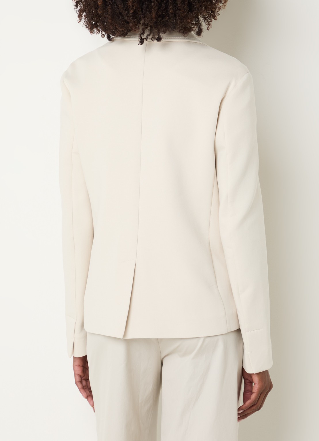 Max Mara Badia double-breasted blazer met klepzakken - achterkant 3 beige