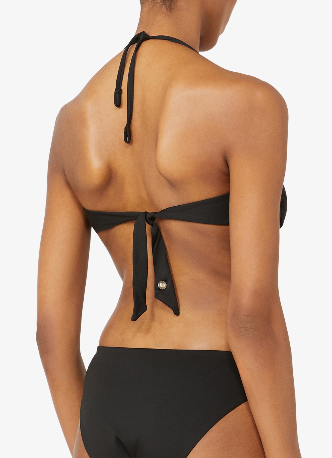 Max Mara Bandeau bikinitop met afneembare bandjes - achterkant zwart