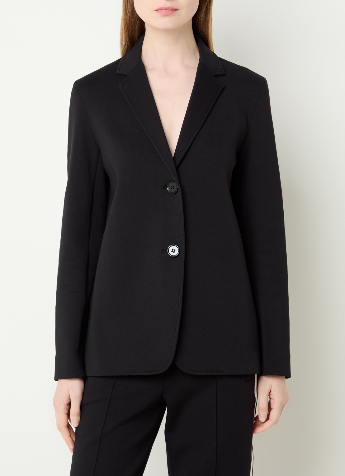 Max Mara Blazer met kraag - detail 4 zwart