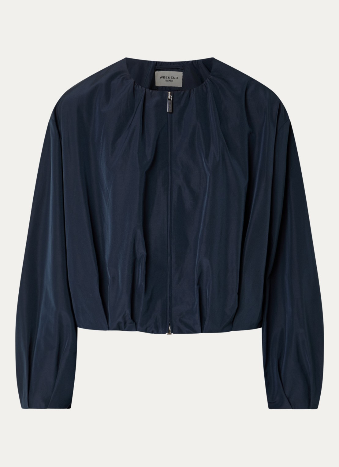 Max Mara Butterfly jack met steekzakken - voorkant 2 donkerblauw