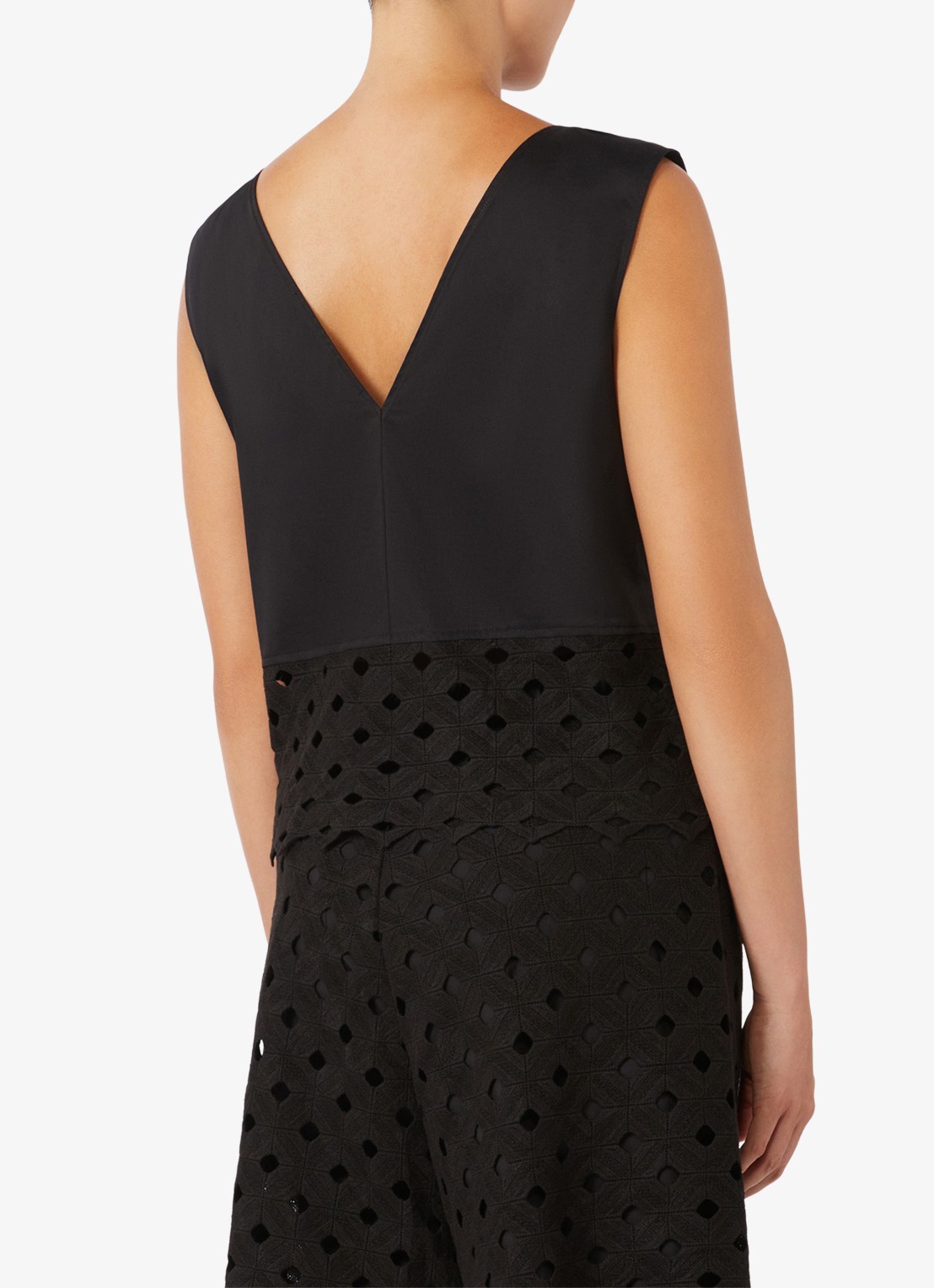 Max Mara Crop top met cut-out detail - achterkant 3 zwart