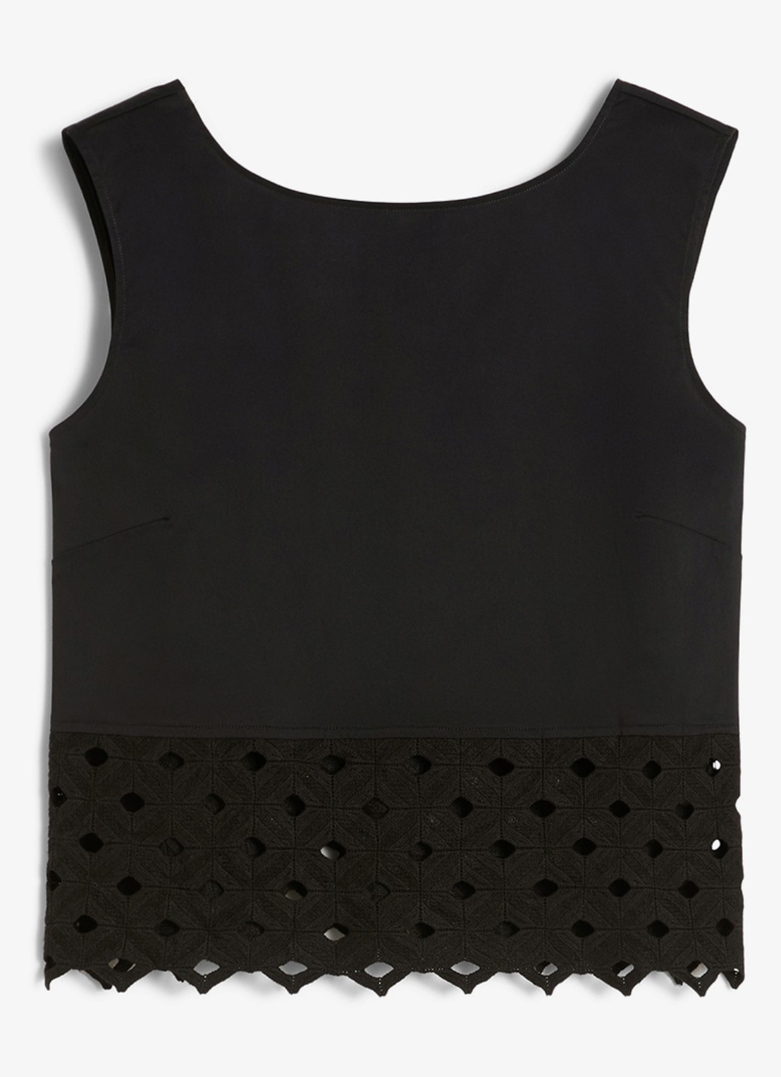 Max Mara Crop top met cut-out detail - voorkant 4 zwart