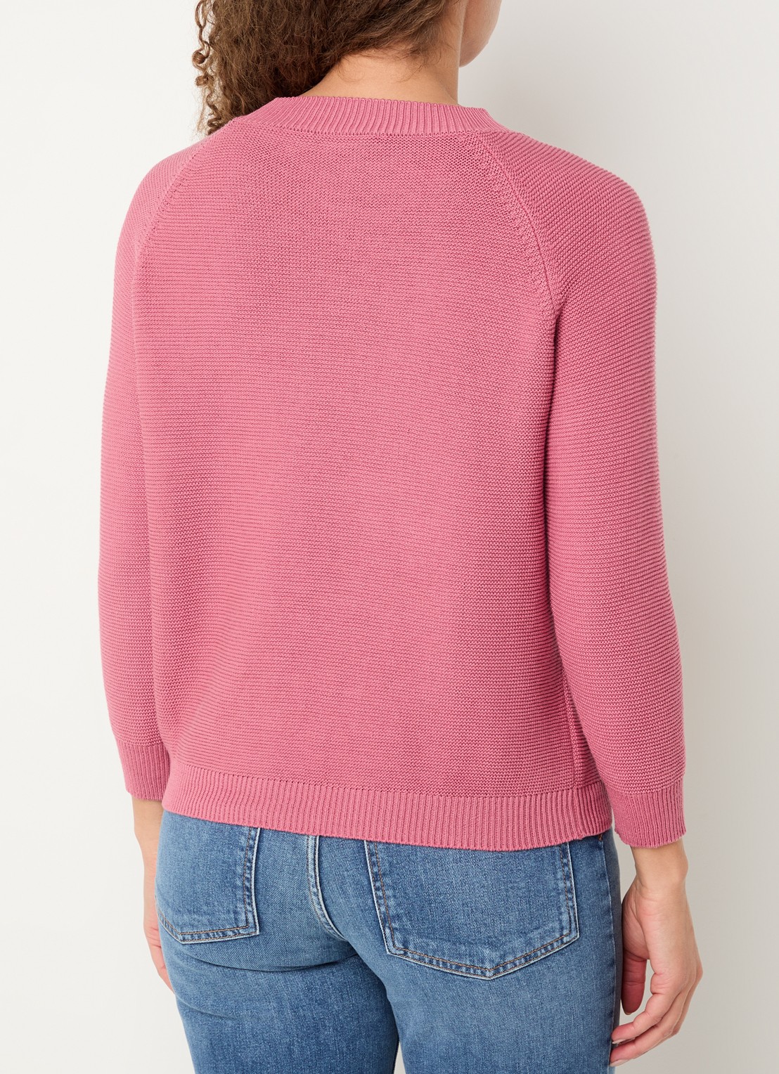 Max Mara Daere fijngebreide trui met ronde hals - achterkant 4 roze