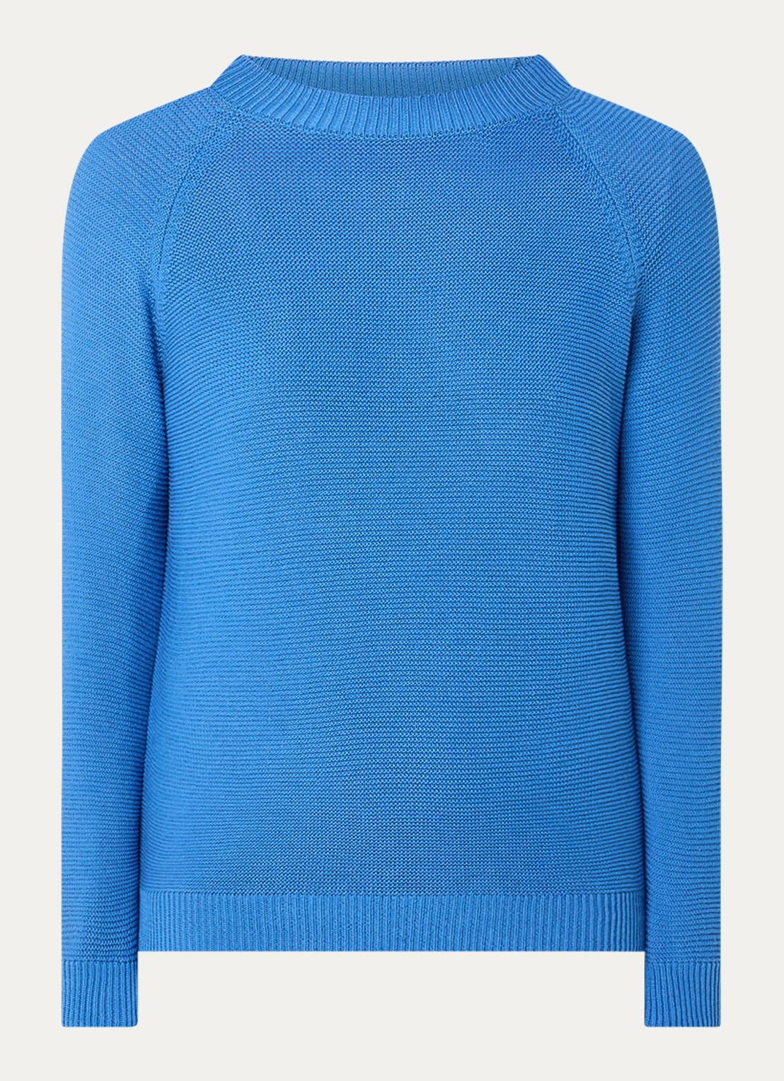 Max Mara Daere fijngebreide trui met ronde hals - voorkant 3 blauw