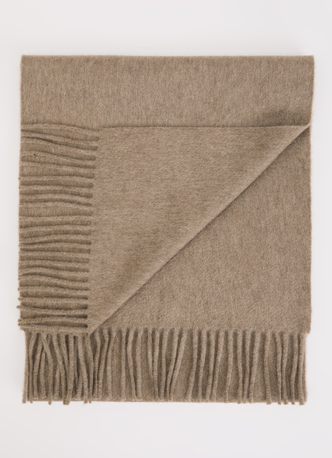 Max Mara Dalia sjaal van kasjmier 190 x 28 cm  - voorkant beige