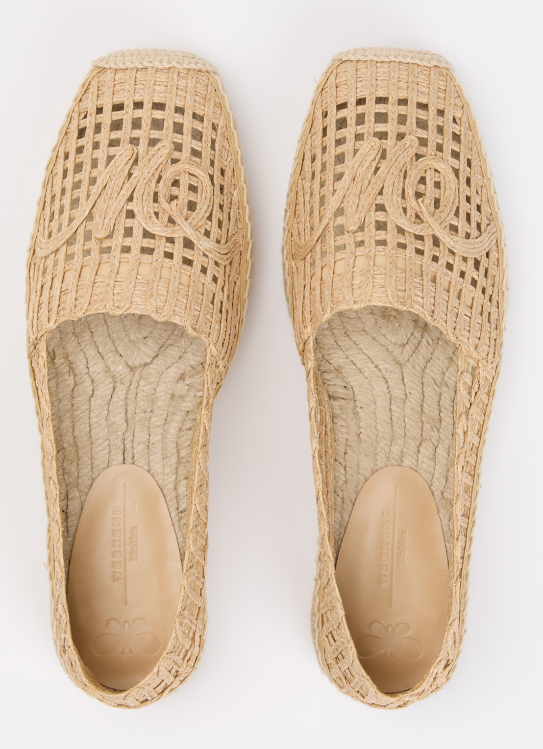 Max Mara Espadrille met opengewerkt dessin - detail 7 camel