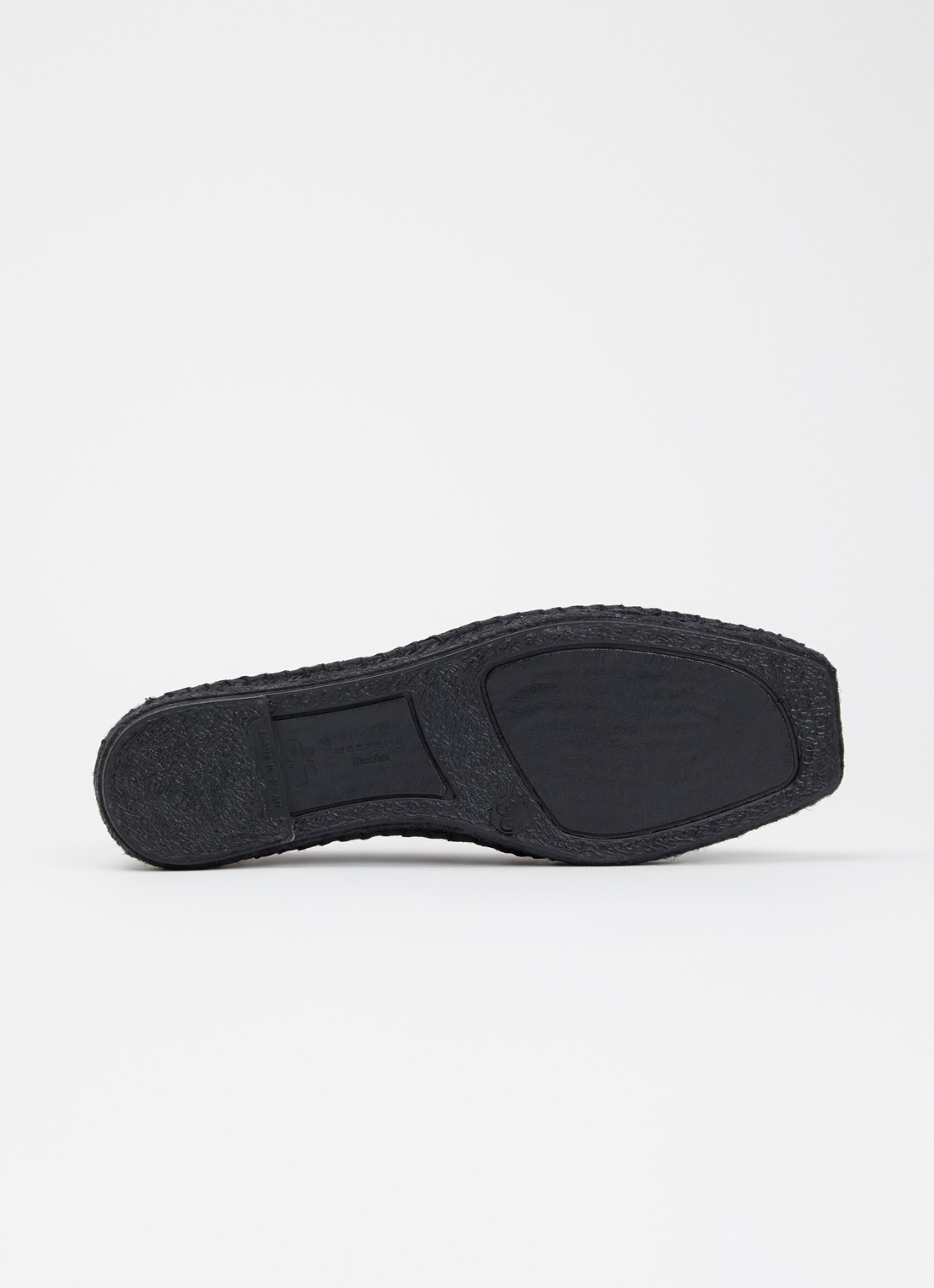 Max Mara Espadrille met opengewerkt dessin - detail 4 zwart