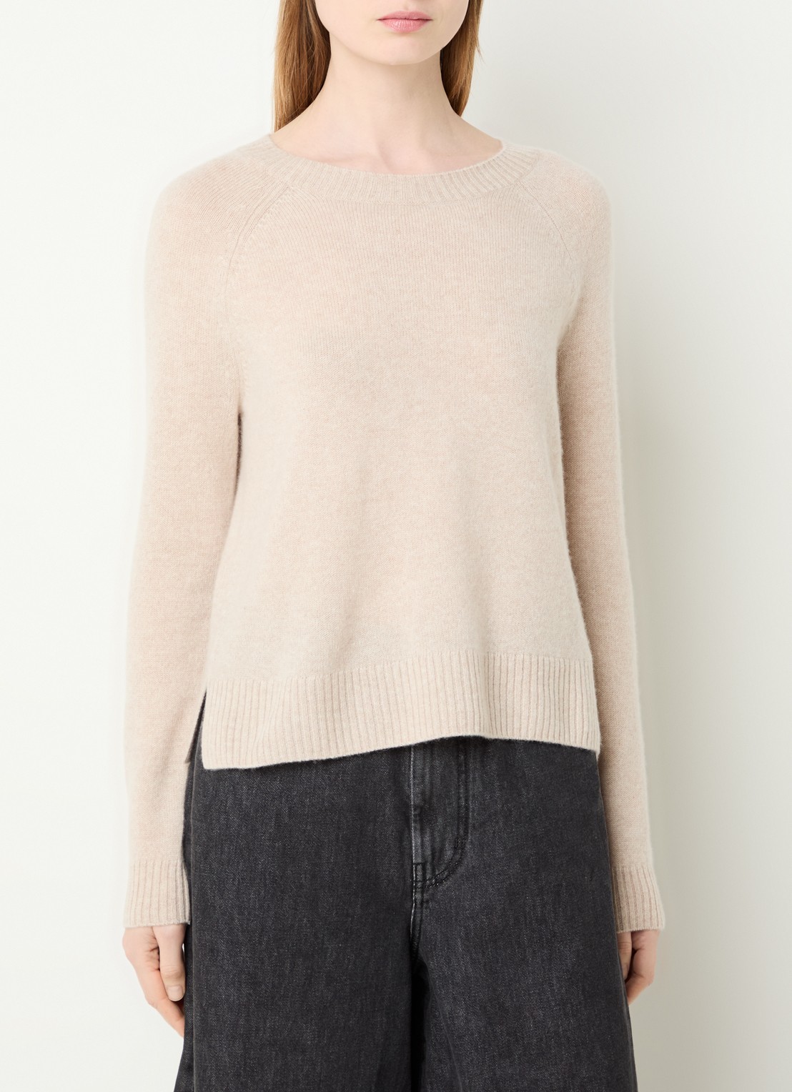Max Mara Fijngebreide pullover van kasjmier - detail 2 beige