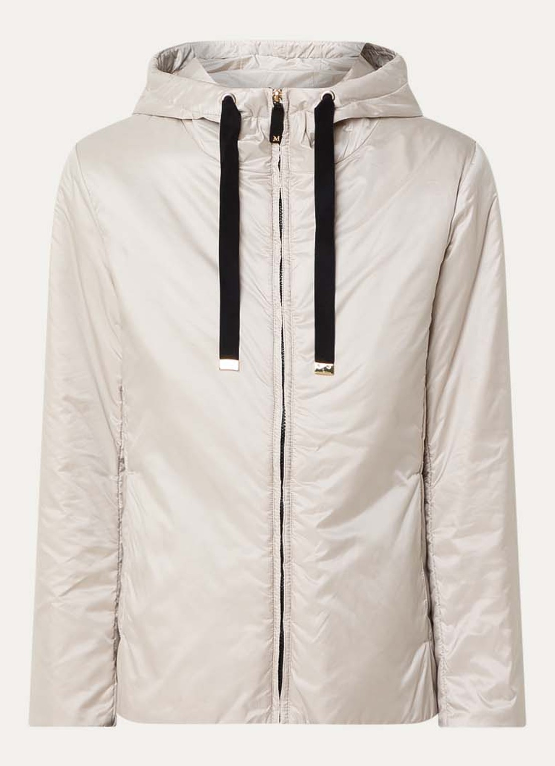 Max Mara Greenh jack met capuchon - voorkant creme
