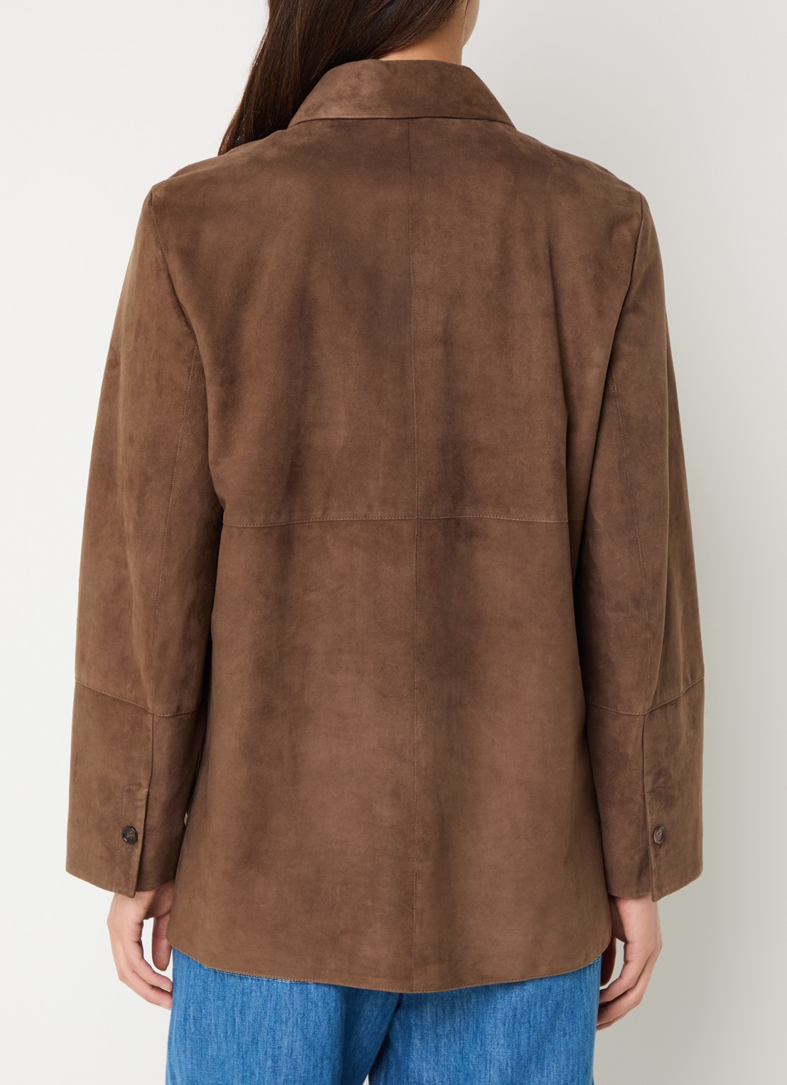 Max Mara Jack van zijde - achterkant 4 bruin