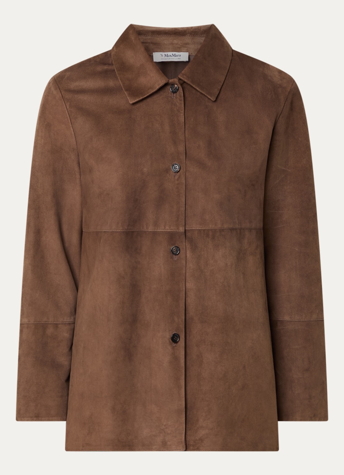 Max Mara Jack van zijde - voorkant bruin