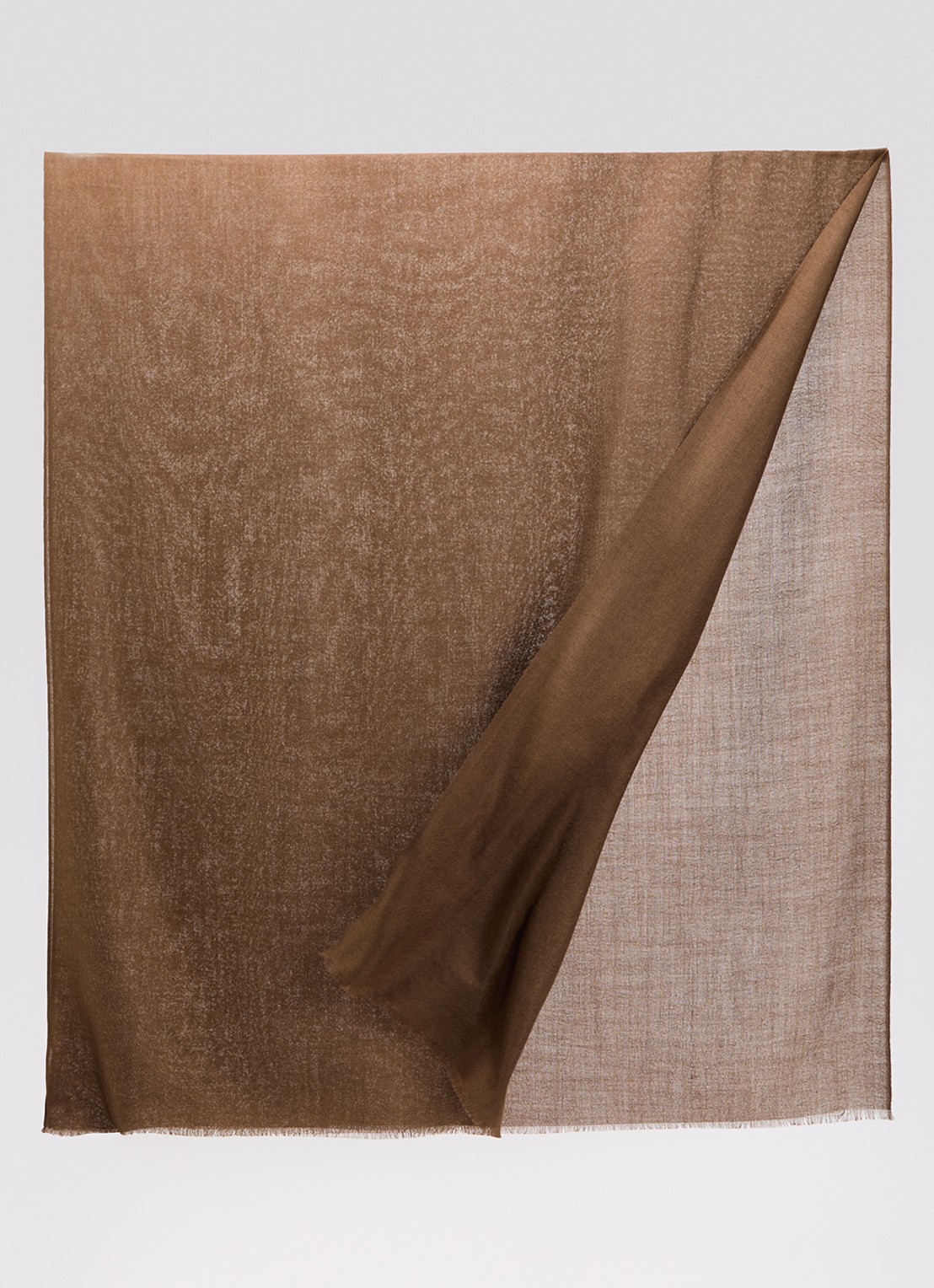 Max Mara Karauche sjaal in kasjmierblend 180 x 80 cm - detail 2 chocoladebruin