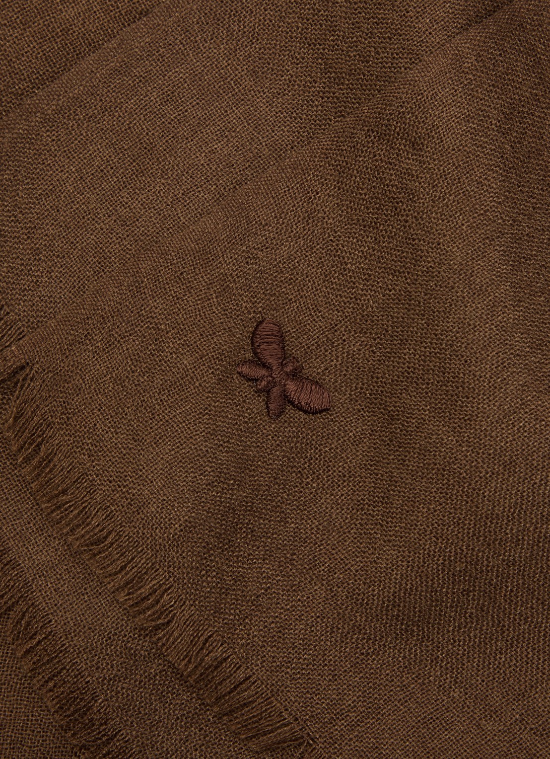 Max Mara Karauche sjaal in kasjmierblend 180 x 80 cm - detail 3 chocoladebruin
