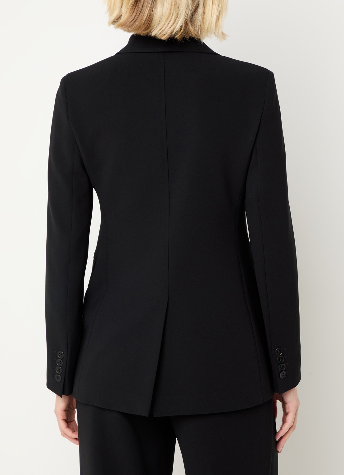 Max Mara Linz blazer met schoudervulling - achterkant 4 zwart