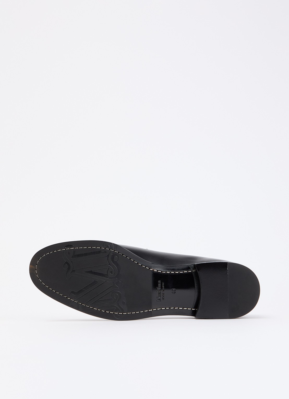 Max Mara Loafer van kalfsleer - detail 3 zwart