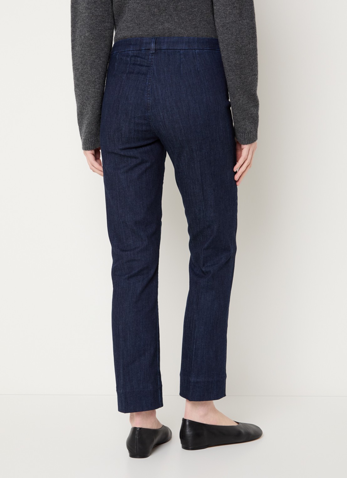 Max Mara Mid waist slim fit jeans met donkere wassing - achterkant 4 indigo
